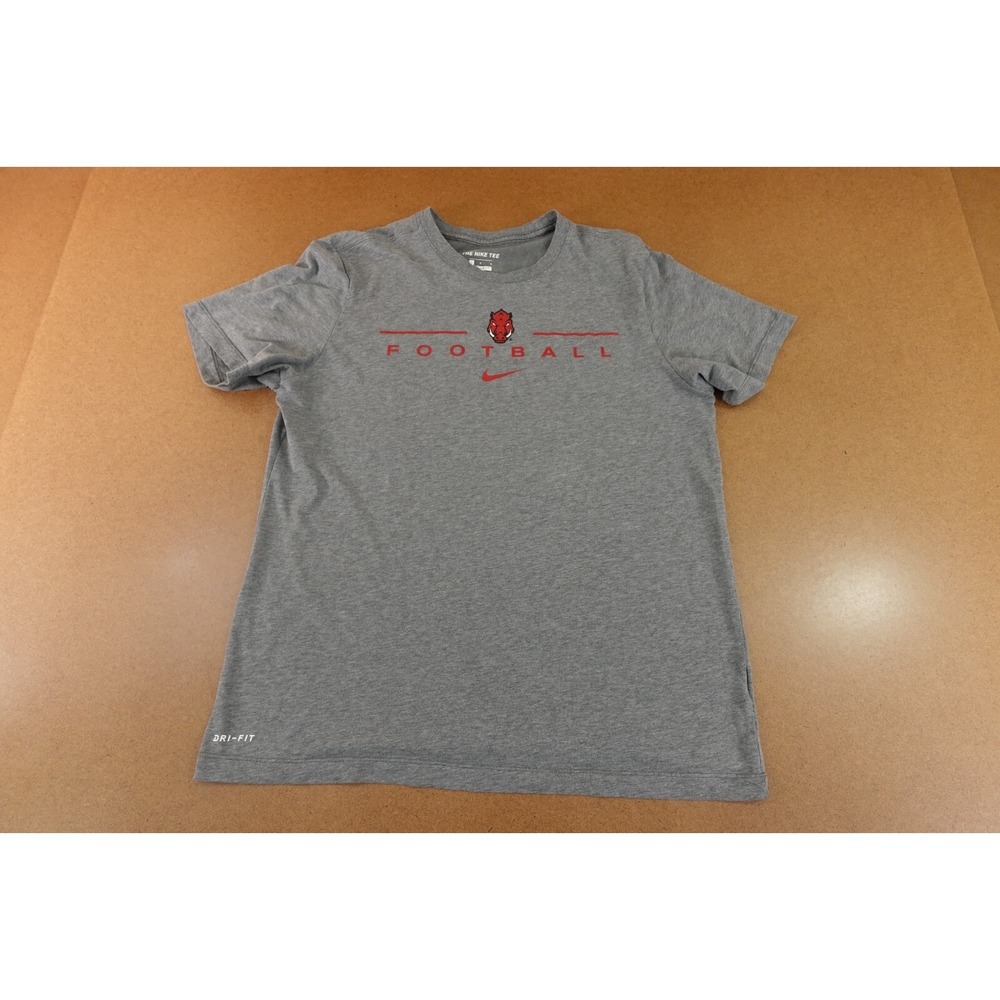 Arkansas Razorbacks Nike Dri Fit‎ Mens Large Short Sleeve Football Graphic Tee